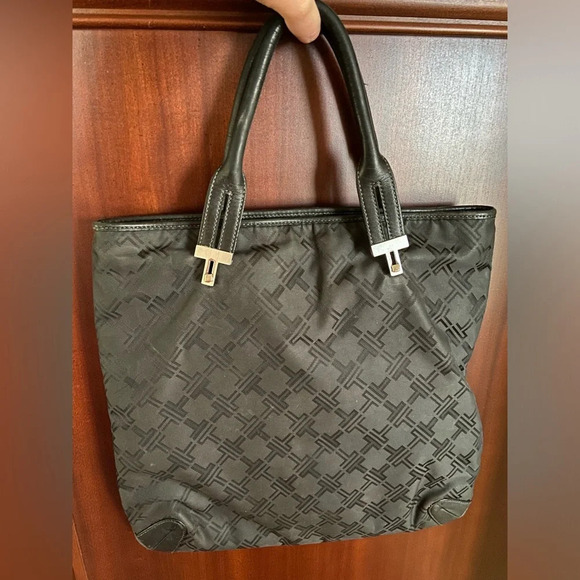 TUMI San Antonio SPURS Black Logo Open Top Tote Bag Purse - Picture 5 of 16